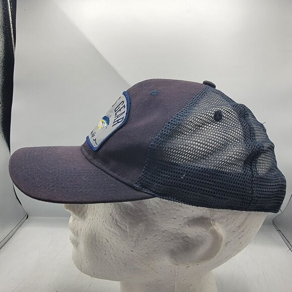 Scales Gear Fish The Rip Blue Trucker Hat Adjustable Snapback Mesh Back - Picture 2 of 9
